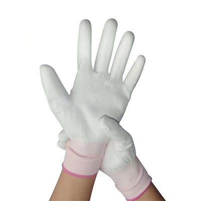 Anti luvas estáticas de trabalho de nylon do trabalho 13 luvas sem emenda do ESD do ajuste da parte superior da fibra do carbono do calibre