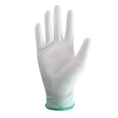 Eletrônica branca do ESD Grey Hand Antistatic Gloves For do algodão da inspeção da segurança