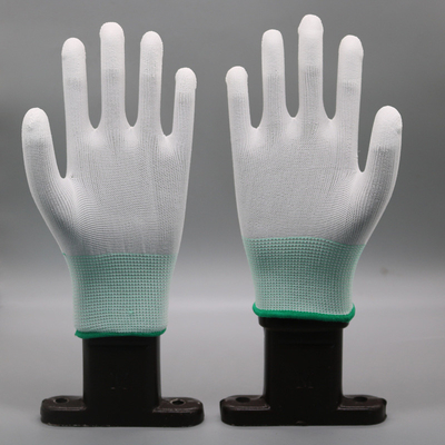 Eletrônica branca do ESD Grey Hand Antistatic Gloves For do algodão da inspeção da segurança