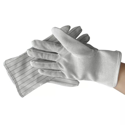 O plutônio revestiu luvas Grey Colors Breathable Work Gloves preto da segurança do ESD