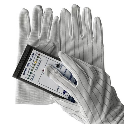 O plutônio revestiu luvas Grey Colors Breathable Work Gloves preto da segurança do ESD