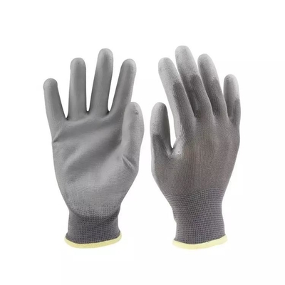O nylon fez malha palma revestida da sala de limpeza do plutônio das anti luvas eletrostáticas coube luvas da segurança do ESD