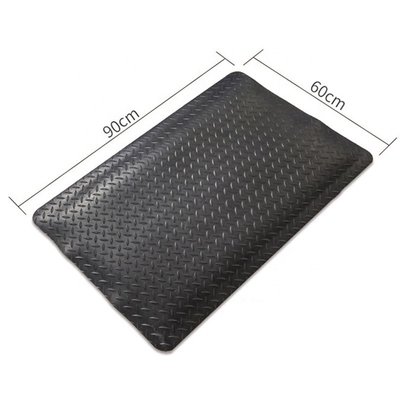 Fadiga Mat With Lock do ESD da sala de limpeza condutora antiestática preta e amarela anti