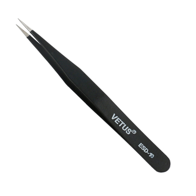 Pinça para extensão de pestanas Pinça rosa VETUS alta ESD anti-estática resistente e durável pinça para pestanas