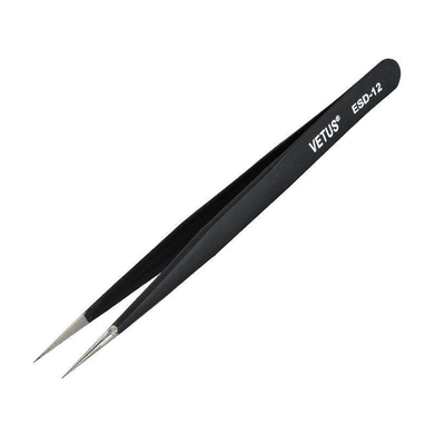 Pinça para extensão de pestanas Pinça rosa VETUS alta ESD anti-estática resistente e durável pinça para pestanas