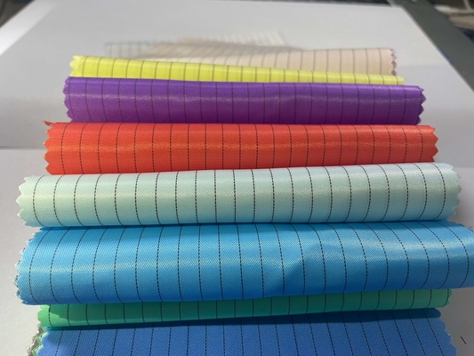 Pano uniforme de malha de 5 mm à prova de poeira para sala limpa, tecido antiestático ESD antiestático para roupas de trabalho
