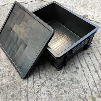 Recipiente ondulado de empacotamento componente plástico antiestático Tray Pallet Bin Conductive Boxe do ESD da caixa de armazenamento