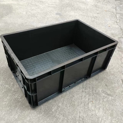 Caixa eletrônica plástica preta antiestática permanente do Esd Tote Conductive Carrying Caseesd Storage do recipiente do Esd com tampa