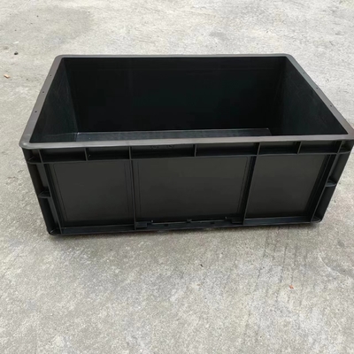 Caixa eletrônica plástica preta antiestática permanente do Esd Tote Conductive Carrying Caseesd Storage do recipiente do Esd com tampa