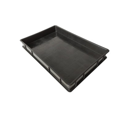 Anti caixas estáticas da caixa antiestática antiestática plástica do recipiente da caixa da dobradura do preto do ESD da bandeja para a eletrônica