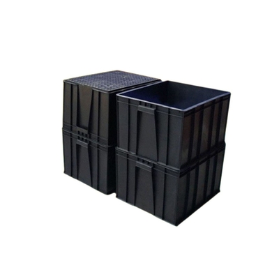 O Esd corrugou o PWB antiestático do ESD do recipiente plástico da caixa que empacota Esd Tray Anti Static Storage Boxes transparente para o PWB