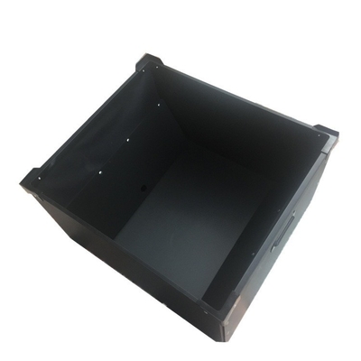 O armazenamento componente eletrônico Esd Tray Plastic Esd Pcb Tray ESD corrugou o escaninho antiestático do preto do PVC da caixa da caixa