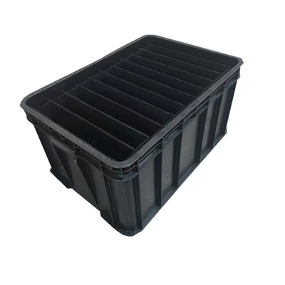Plástico seguro pequeno do ESD encaixota a laminação lustrosa do anti escaninho estático de 350*265*125mm
