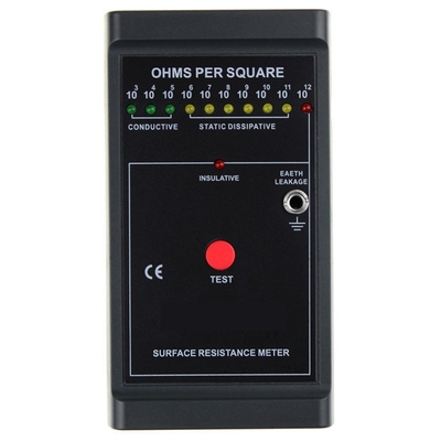 Monitor portátil preto da detecção da eletricidade estática do verificador da correia de pulso do ESD
