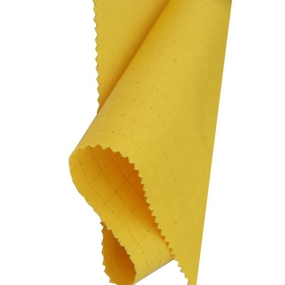 matéria têxtil antiestática do poliéster das telas de 5mm ESD para o vestuário da sala de limpeza