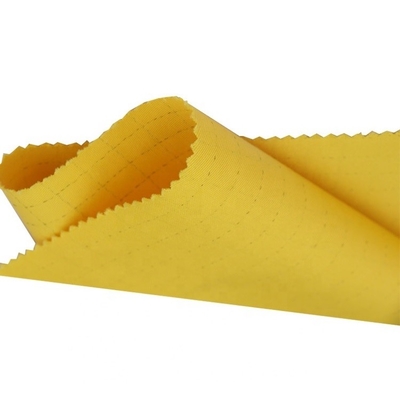 matéria têxtil antiestática do poliéster das telas de 5mm ESD para o vestuário da sala de limpeza