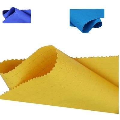 anti telas estáticas tecidas 108gsm do ESD para a roupa condutora do poliéster