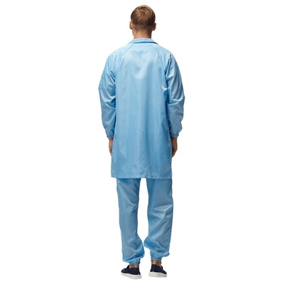 Anti roupa estática do quarto desinfetado do carbono do poliéster 2% do terno 98% do trabalho do ESD