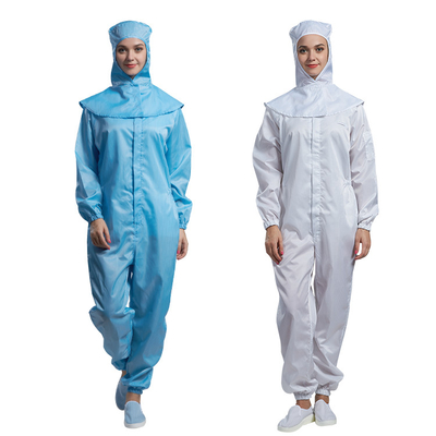 Calças encapuçados do trabalho sala de limpeza estática longa do ESD 2.5mm da camisa da luva da anti T