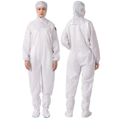 Roupa estática da prova da poeira do ESD dos vestuários da sala de limpeza autoclávica anti