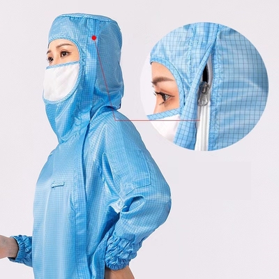Roupa estática da prova da poeira do ESD dos vestuários da sala de limpeza autoclávica anti