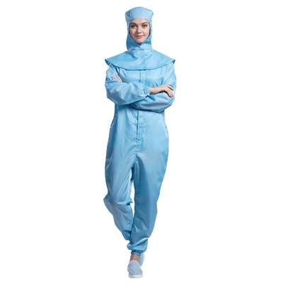 Fato-macaco unisex Dustproof do ESD dos anti vestuários estáticos respiráveis com zíper