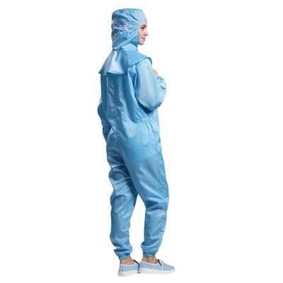 Fato-macaco unisex Dustproof do ESD dos anti vestuários estáticos respiráveis com zíper