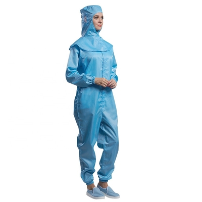 Fato-macaco unisex Dustproof do ESD dos anti vestuários estáticos respiráveis com zíper