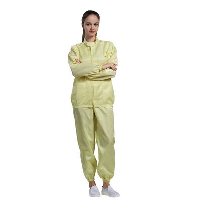 Roupa segura estática do OEM ESD dos vestuários do punho elástico da sala de limpeza anti