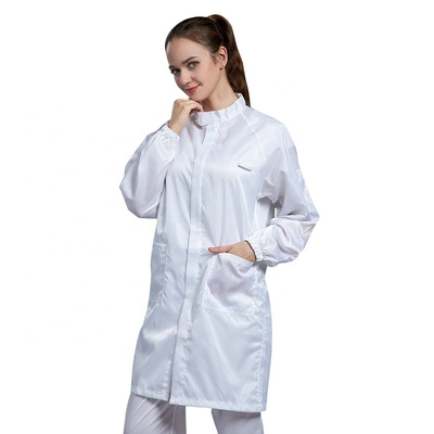 Revestimento estático médico do colar da rejeição dos vestuários do ESD do laboratório anti
