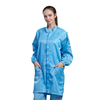 Anti blusa estática do ESD dos vestuários DG001 para a sala de limpeza industrial