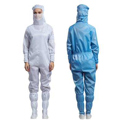 Vestuários estáticos cirúrgicos do hospital os anti usaram o vestido branco do algodão da luva longa