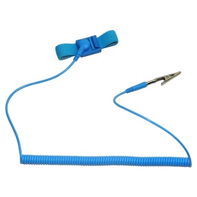 correia de pulso estática de nylon do bracelete de 2.2mm anti para o uso da sala de limpeza
