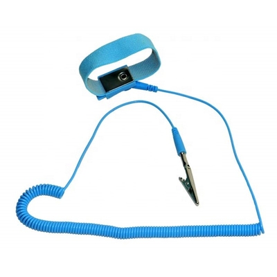 correia de pulso estática de nylon do bracelete de 2.2mm anti para o uso da sala de limpeza