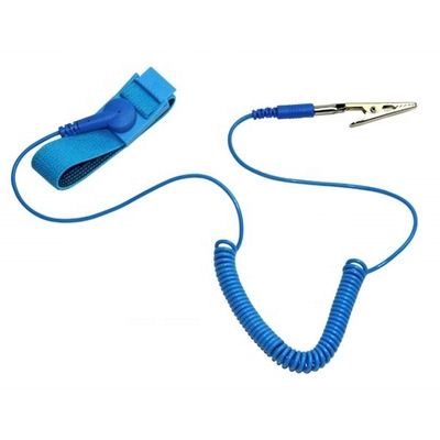 correia de pulso estática de nylon do bracelete de 2.2mm anti para o uso da sala de limpeza