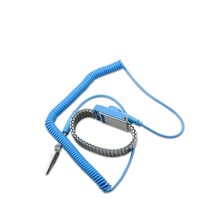 Linha estática condutora pressão 10mm do plutônio da correia de pulso do ESD da sala de limpeza anti