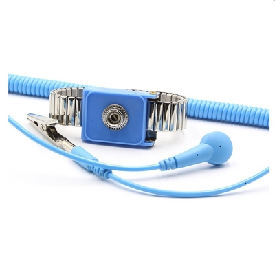 Linha estática condutora pressão 10mm do plutônio da correia de pulso do ESD da sala de limpeza anti