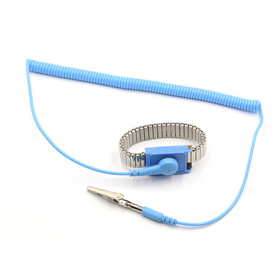 Linha estática condutora pressão 10mm do plutônio da correia de pulso do ESD da sala de limpeza anti