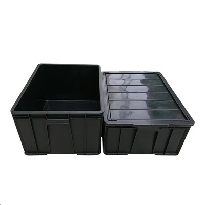 Preto feito sob encomenda plástico da circulação da pálete do anti recipiente estático do OEM do ESD