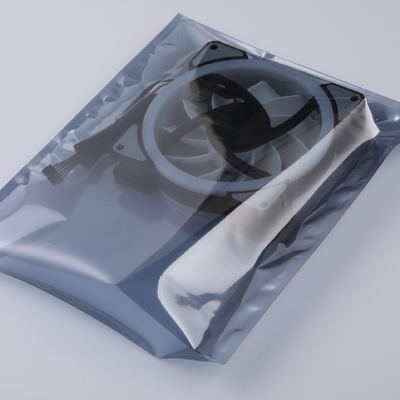 zíper estático do pacote de 0.075mm ESD selo traseiro de alumínio superior aberto do anti