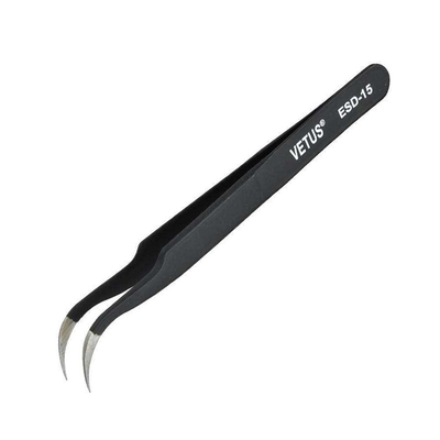 Pinça antiestática Lash Tweezers condutor da sobrancelha do ESD Vetus