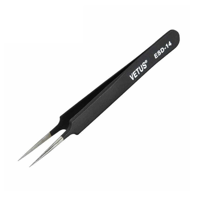 Pinça antiestática Lash Tweezers condutor da sobrancelha do ESD Vetus