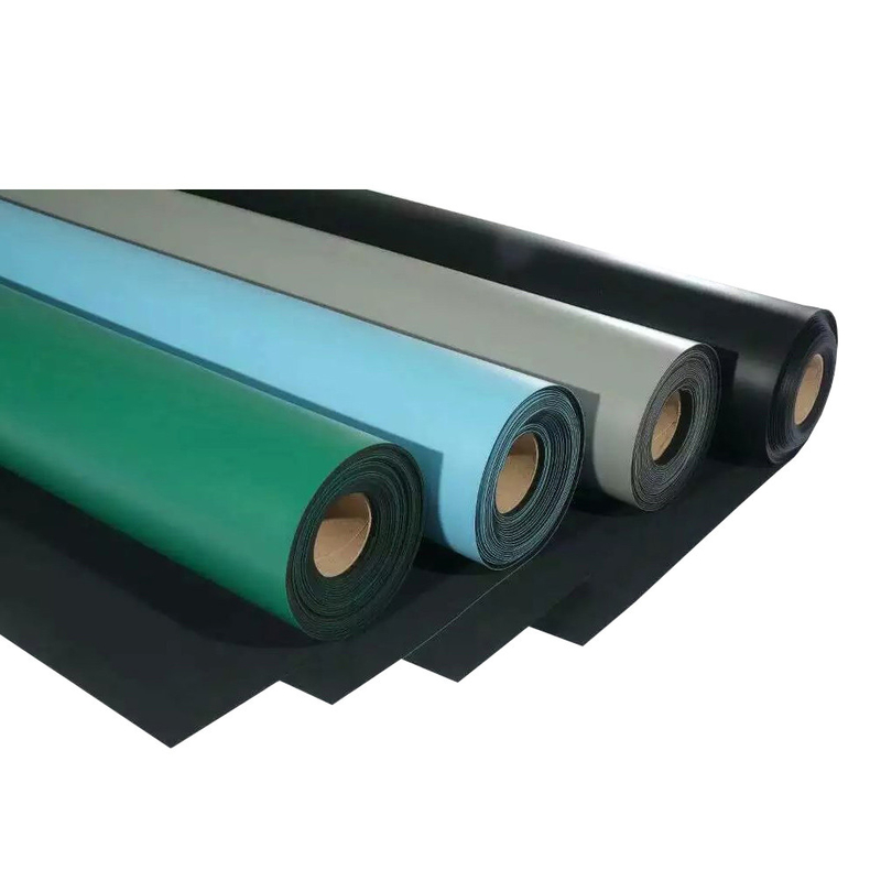 Pele 3mm eletrostática preta verde azul ESD Mat For Workbench de borracha de 2mm
