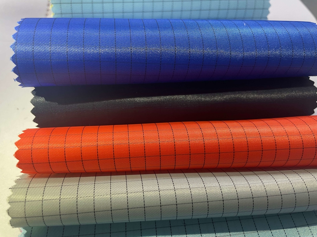 5mm ESD Grade Poliéster Antiestático Antiestático Tecido Condutor para Sala Limpa Tecido Sem Pó para Vestuário