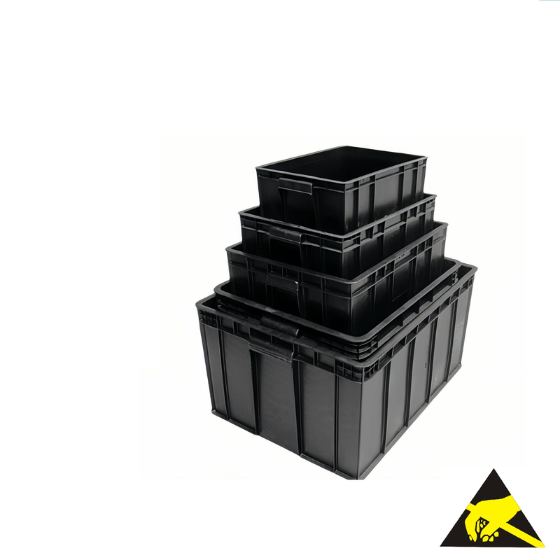 Caixas condutoras do escaninho antiestático plástico antiestático do Esd Tray Container Esd Component Tray para a eletrônica