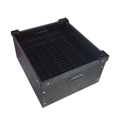 O armazenamento componente eletrônico Esd Tray Plastic Esd Pcb Tray ESD corrugou o escaninho antiestático do preto do PVC da caixa da caixa