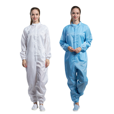 Workwear livre de poeira do ESD poliéster estático encapuçado dos vestuários do quarto desinfetado do anti
